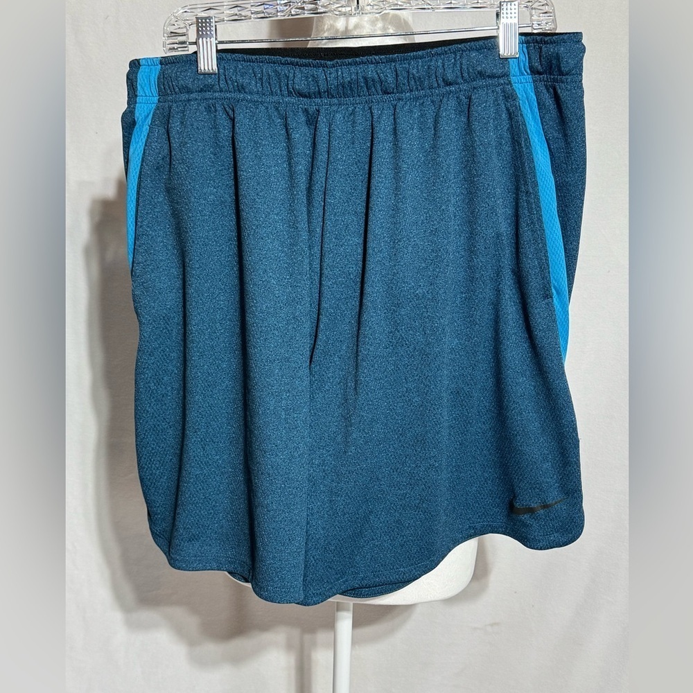Nike Blue Athletic Shorts Lightweight Dri Fit Size XXL